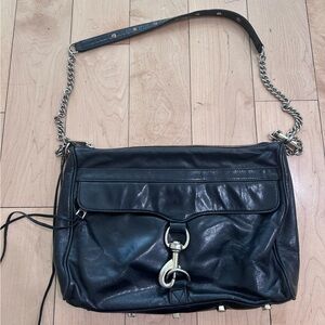 Rebecca Minkoff black leather bag